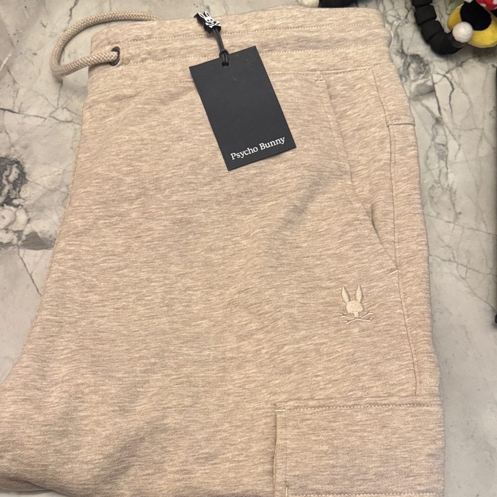 Psycho Bunny Mens Nash Cargo Sweatpant